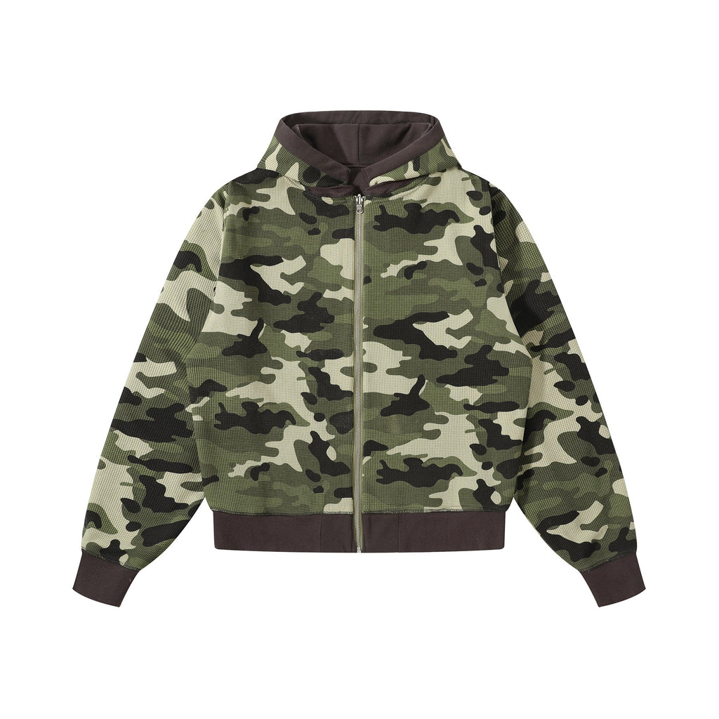 REVERSIBLE CAMO ZIP UP